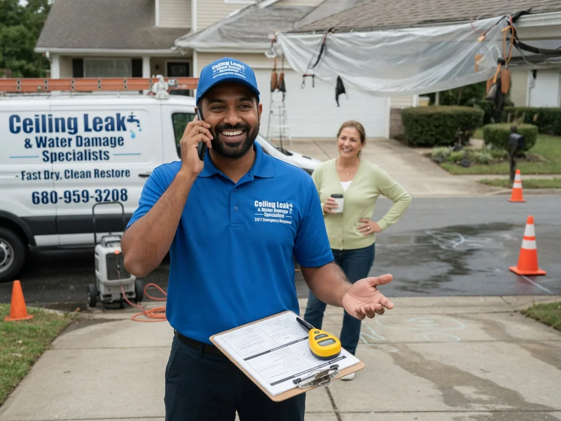 Ceiling Leak Cleanup Greenwood, NE FAQs